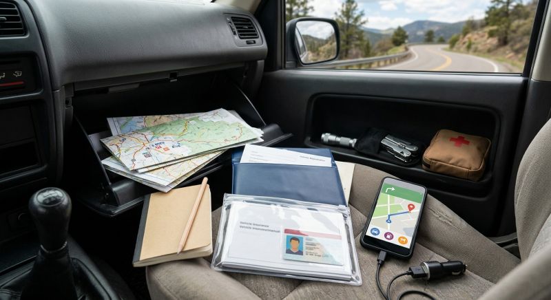 Road trip : les papiers et applis à garder dans la boîte à gants
